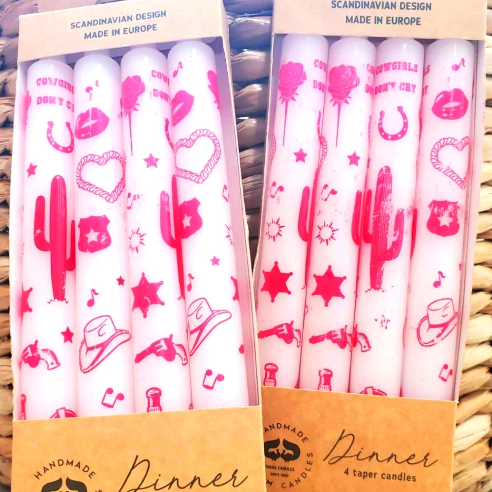Two sets of brand new Cowgirl Diana Candles